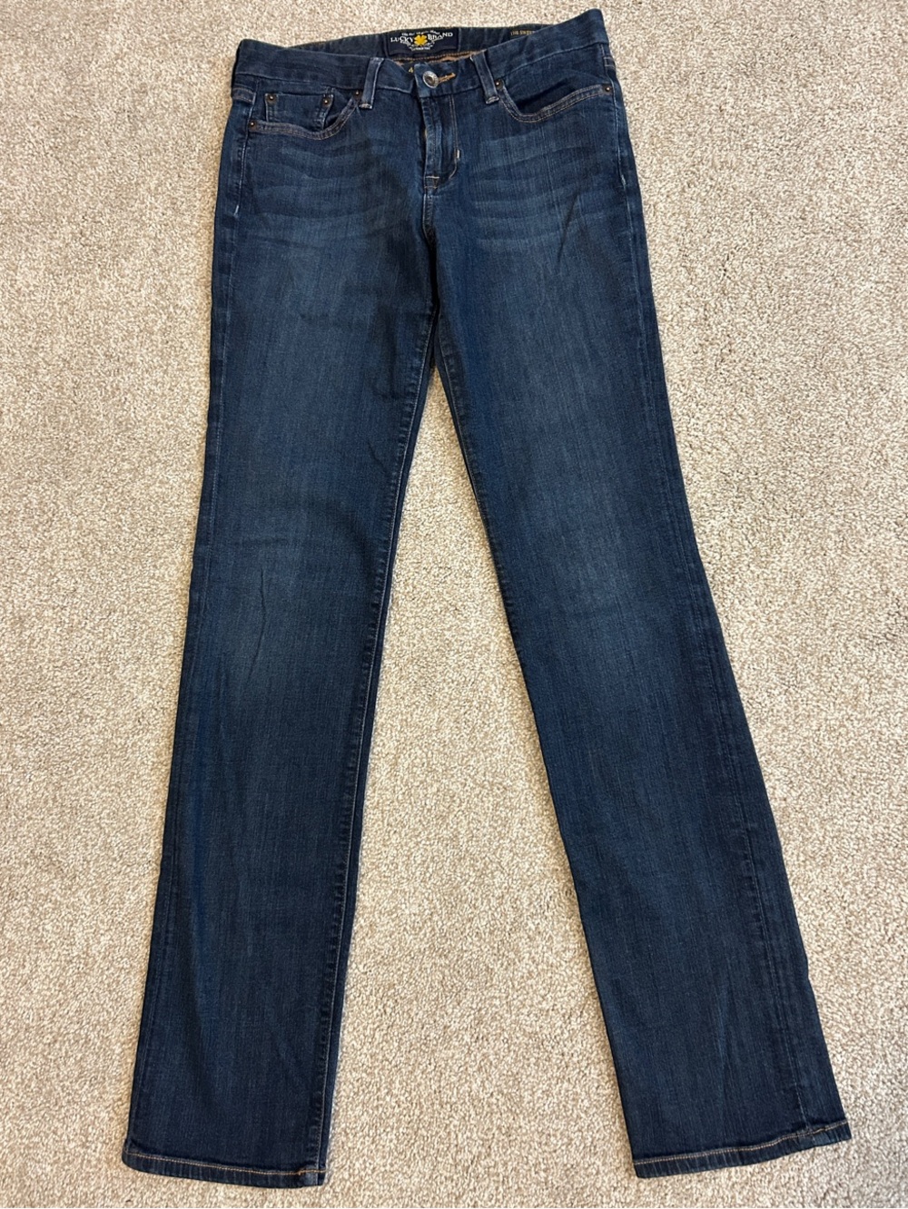 Lucky Brand Women’s Straight-Leg Jeans in Dark Blue